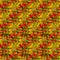 Abstract seamless complex mosaic pattern in red, green and yellow tones