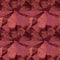 Abstract seamless crumpled pattern of red metal foil