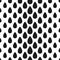 Abstract seamless drop pattern. Monochrome black and white texture. Repeating geometric simple graphic background