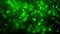 Abstract seamless festive black green bokeh particle motion background,green light motion titles cinematic background