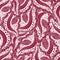 Abstract seamless floral pattern. Ornament for greeting cards. Seamless burgundy background of repetitive elements, scrollwork.