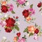 Abstract seamless floral pattern with white, pink, red and orange roses