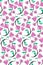 Abstract seamless florals pattern background with purple cute fl