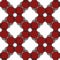 Abstract seamless geometric pattern with chess field and Hexagon Pattern. red black pattern. Vector Monochrome