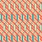 Abstract seamless geometric pattern in retro colors
