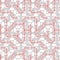 Abstract seamless geometric three levels pattern with maze. Block diagram. Linear mosaic texture for background. Vector