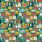 Abstract seamless grocery pattern in vector style