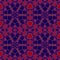 Abstract seamless hexagon ornaments red purple drawing