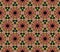 Abstract seamless kaleidoscope symmetric pattern