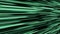 Abstract seamless lines motion on dark background. Green futuristic stream.