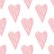 Abstract seamless love heart pattern for Valentine\'s Day. Cute holiday background.