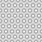 Abstract seamless monochrome geometric lattice pattern. Stylish geometric ornament. Vector monochrome background.