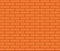 Abstract seamless orange flat brick wall