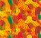 Abstract seamless paint pattern in fall color.