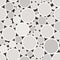 Abstract seamless pattern with beige circles. Vector illustration.