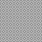 Abstract seamless pattern of circles and curved rhombuses.