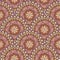 Abstract seamless pattern with circular ornament Swirl geometric