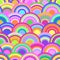 Abstract seamless pattern with colorful circles