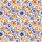 Abstract seamless pattern with concentric circles