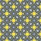 Abstract seamless pattern from Crystal faces. Structure of geometric shapes.