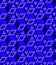 Abstract seamless pattern of geometric cubes. Blue color.