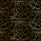 Abstract Seamless Pattern, Golden Print on Black