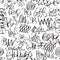 Abstract seamless pattern in a graffiti style