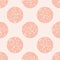Abstract seamless pattern with grunge circles full of holes.