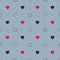 Abstract seamless pattern with hearts. Valetines day, birthday o