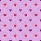 Abstract seamless pattern with hearts. Valetines day or girlish