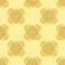 Abstract seamless pattern with lemon