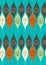 Abstract seamless pattern. Modern style linear floral motif