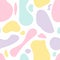 Abstract seamless pattern with multicolored elements. Colorful girly print.