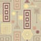 Abstract seamless pattern in postmodern Memphis Style in coffee colors