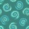 Abstract seamless pattern of spirals