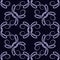 Abstract seamless pattern with swirls. Repeated blue texture.