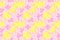 Abstract seamless pattern. Yellow and pink watercolor blots. Trendy collage seamless pattern. Raster textured wallpaper