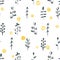 Abstract seamless scandinavian pattern.