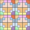 Abstract seamless stained-glass pattern