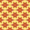 Abstract seamless stars pattern red brown yellow beige