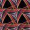 Abstract seamless triangular fantasy pattern