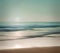 An abstract seascape with blurred panning motion on paper background