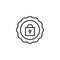 Abstract security outline icon
