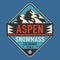Abstract semblem with the Aspen, Colorado