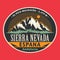 Abstract semblem with Sierra Nevada, Spain