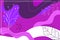 Abstract shape trendy universal artistic purple