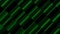 Abstract shimmering green lines on a black background, seamless loop. Motion. Flowing short blinking stripes.