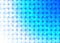 Abstract Shiny Circles Pattern in Blue Gradient Background