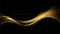 Abstract shiny color gold wave design element