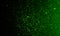 Abstract shiny green glitter texture with black background